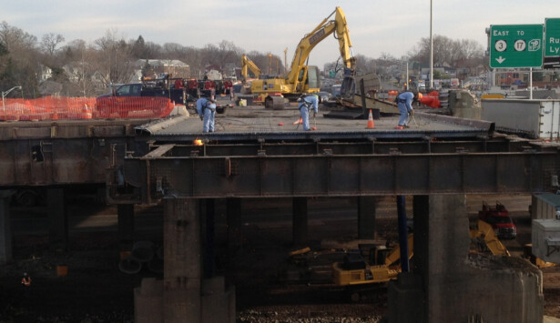 Demolition of Route 3 over the passaic