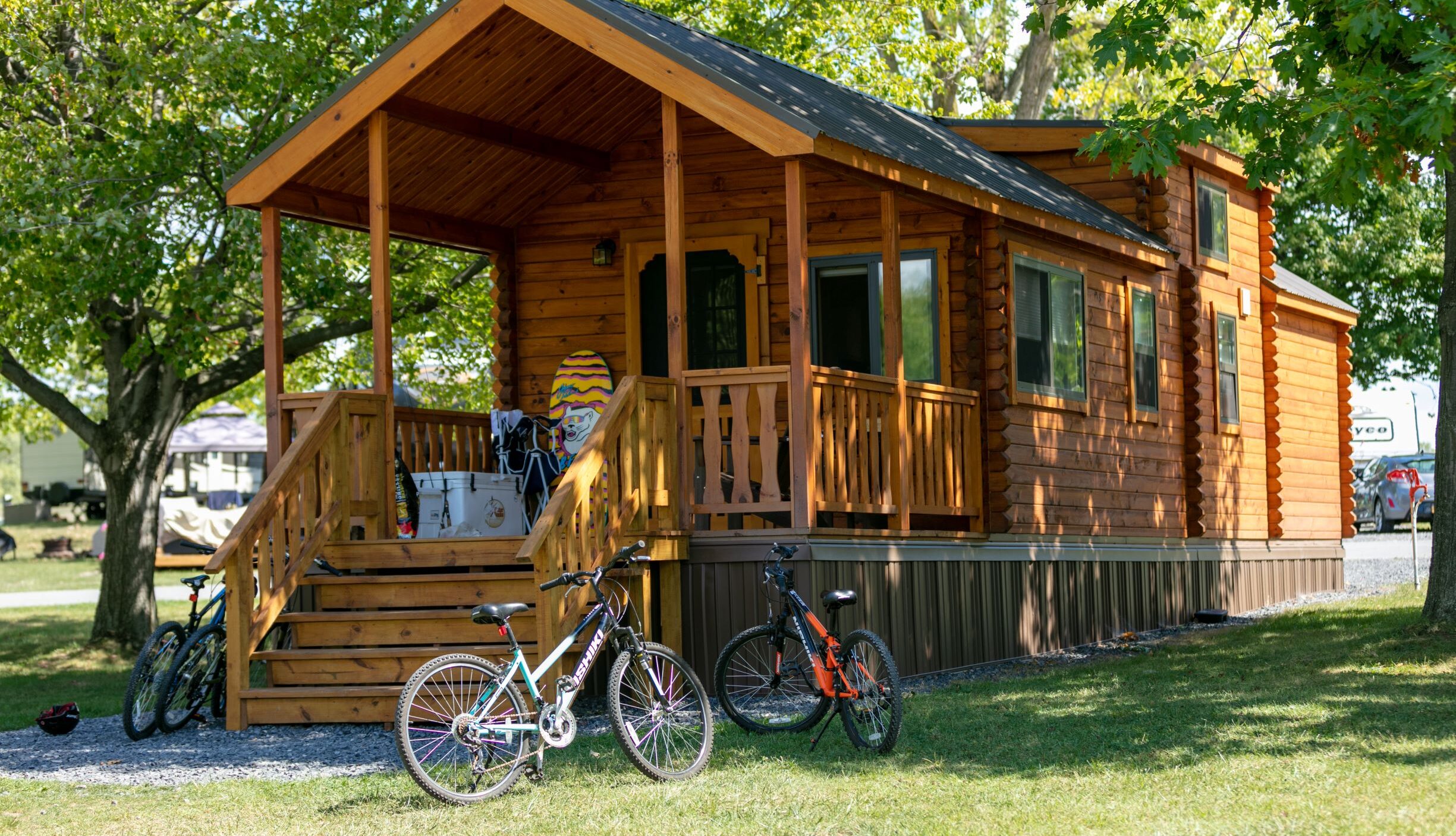 Large cabin With Bikes