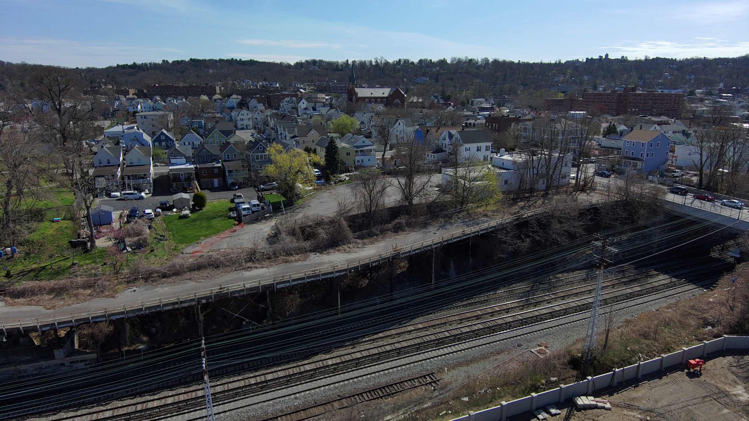 D1 Viaduct From Above Before Demolition
