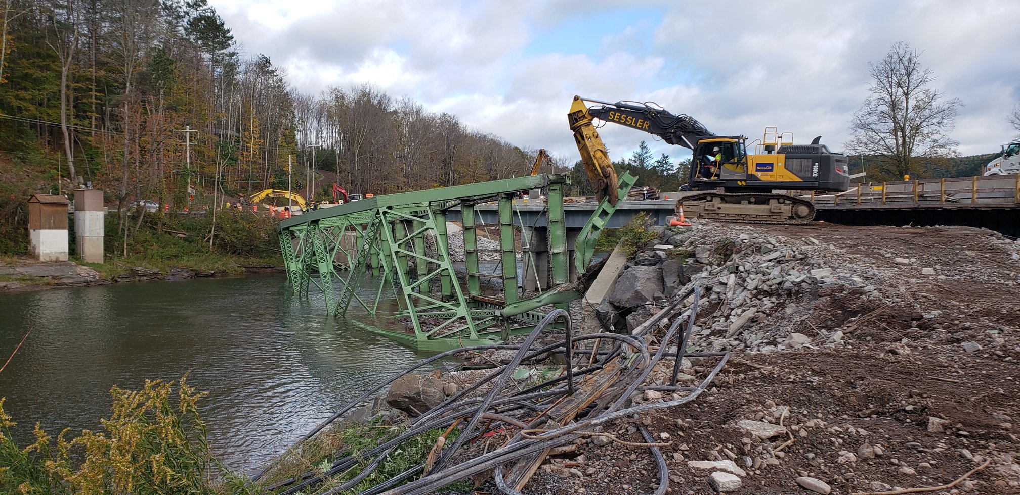 Rt 23 Schoharie Creek Prattsville New York Sessler Wrecking 2